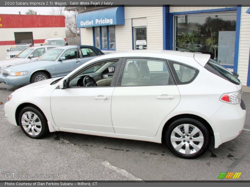 Satin White Pearl / Ivory 2010 Subaru Impreza 2.5i Wagon