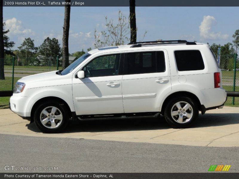 Taffeta White / Beige 2009 Honda Pilot EX-L