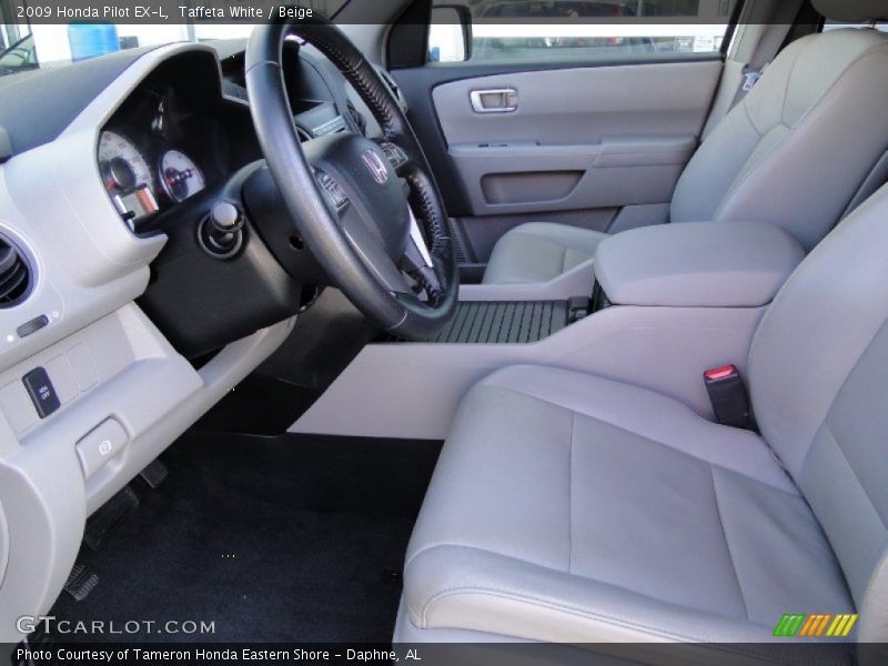 Taffeta White / Beige 2009 Honda Pilot EX-L