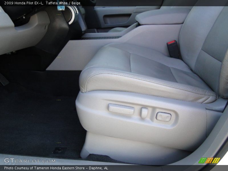Taffeta White / Beige 2009 Honda Pilot EX-L