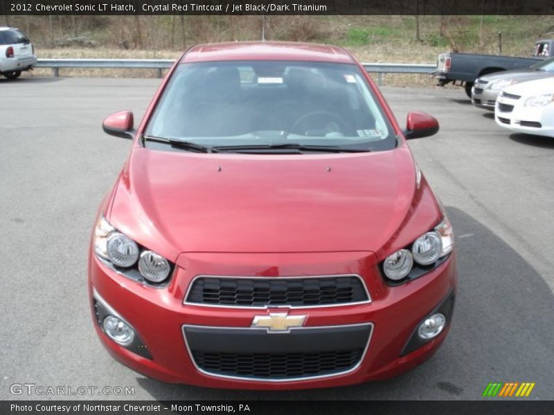 Crystal Red Tintcoat / Jet Black/Dark Titanium 2012 Chevrolet Sonic LT Hatch