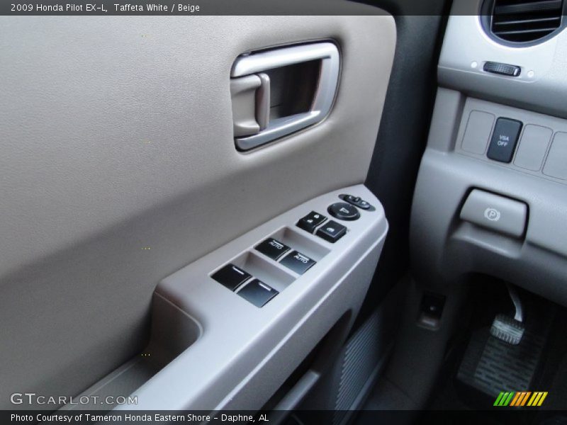 Taffeta White / Beige 2009 Honda Pilot EX-L
