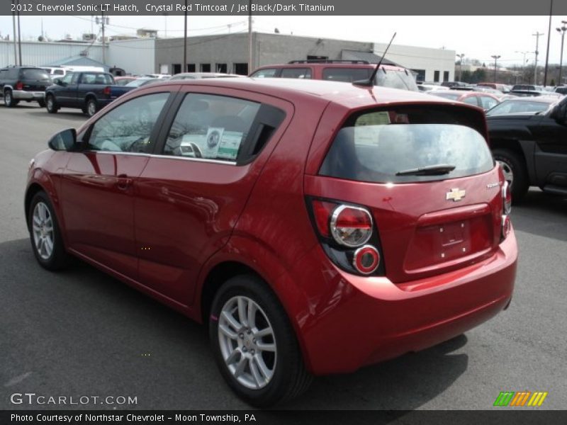 Crystal Red Tintcoat / Jet Black/Dark Titanium 2012 Chevrolet Sonic LT Hatch
