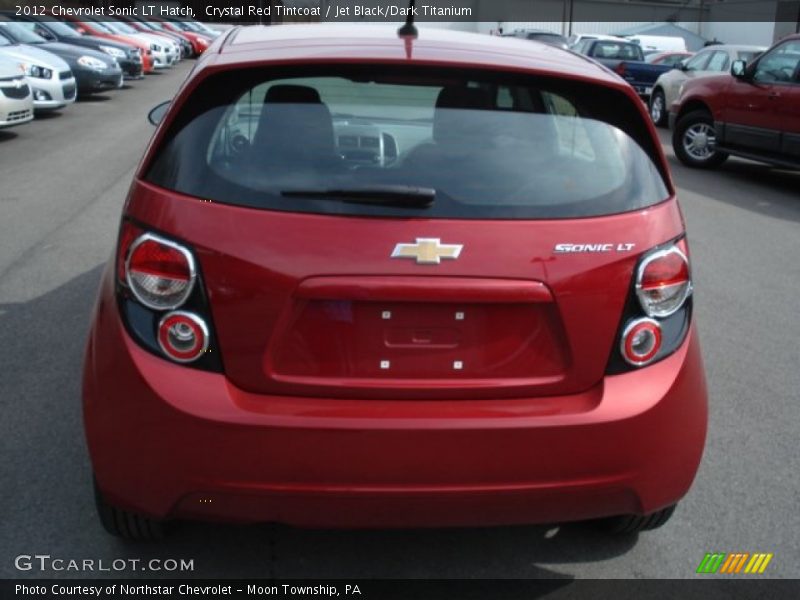 Crystal Red Tintcoat / Jet Black/Dark Titanium 2012 Chevrolet Sonic LT Hatch