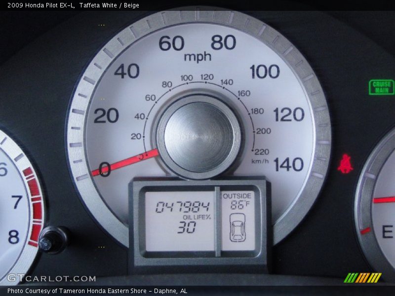 Taffeta White / Beige 2009 Honda Pilot EX-L