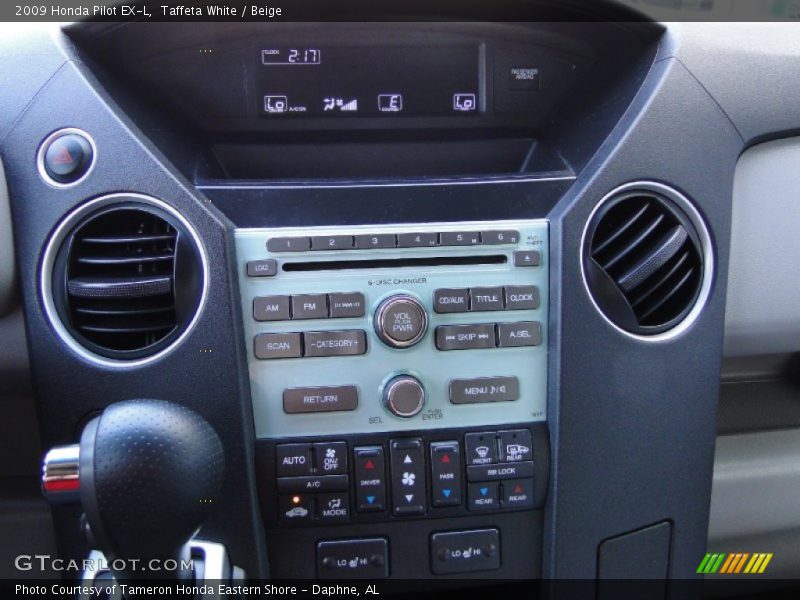 Taffeta White / Beige 2009 Honda Pilot EX-L