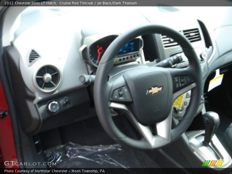 Crystal Red Tintcoat / Jet Black/Dark Titanium 2012 Chevrolet Sonic LT Hatch