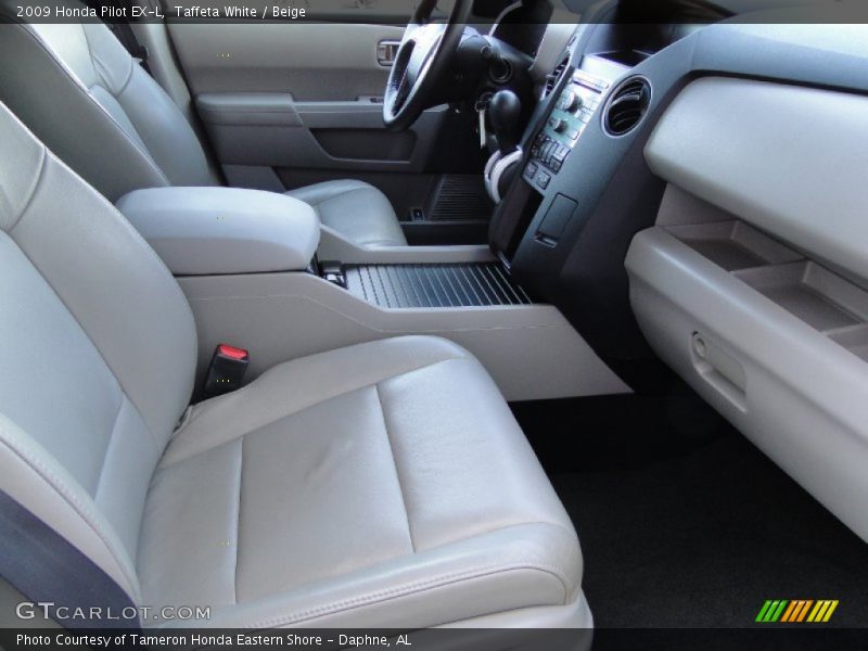 Taffeta White / Beige 2009 Honda Pilot EX-L
