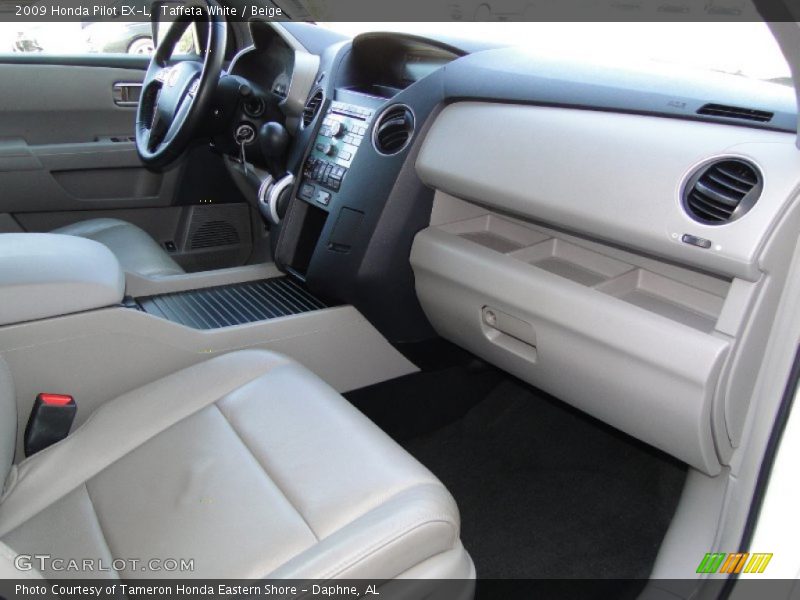 Taffeta White / Beige 2009 Honda Pilot EX-L