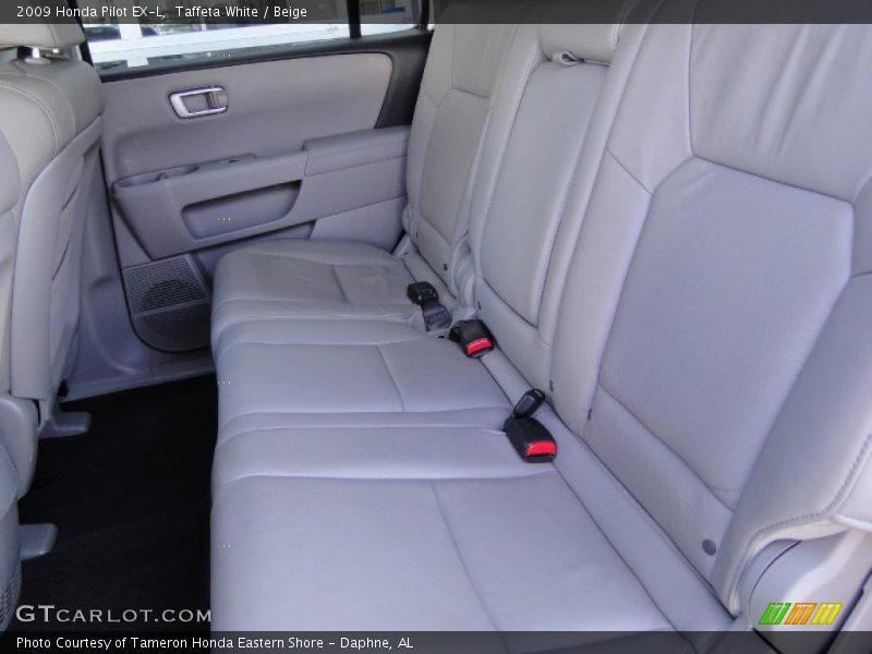 Taffeta White / Beige 2009 Honda Pilot EX-L
