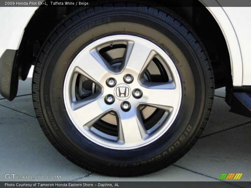 Taffeta White / Beige 2009 Honda Pilot EX-L