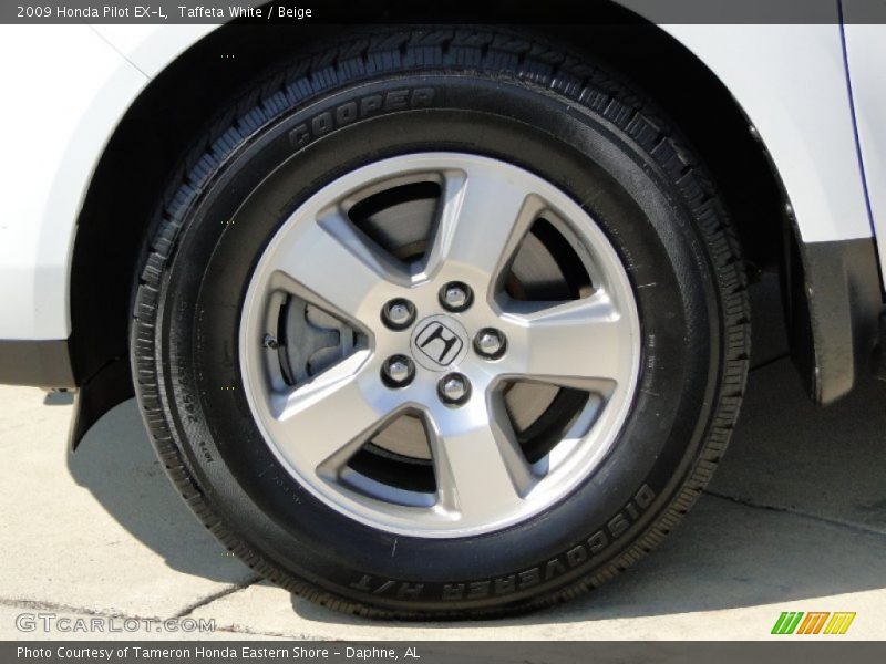 Taffeta White / Beige 2009 Honda Pilot EX-L