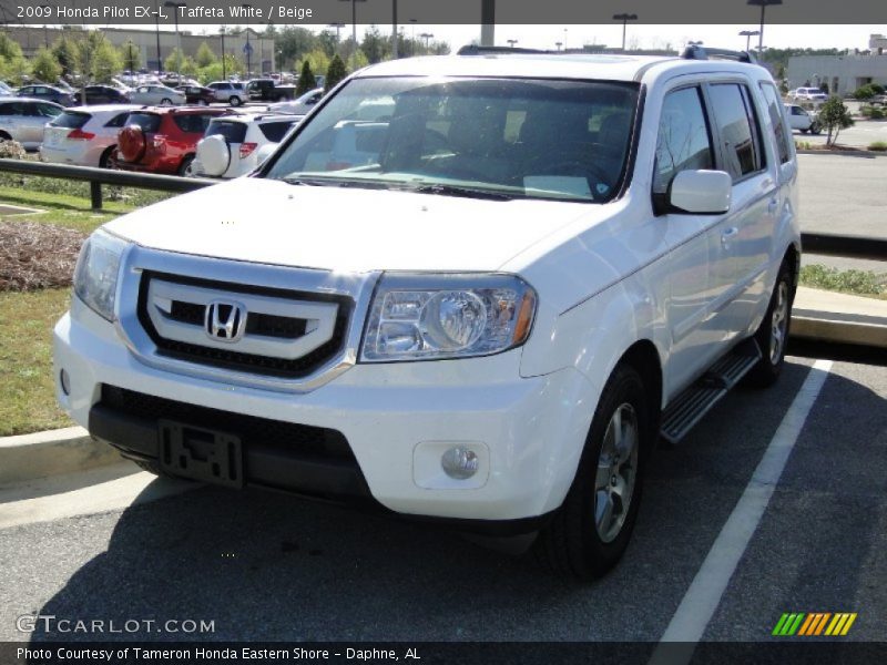 Taffeta White / Beige 2009 Honda Pilot EX-L