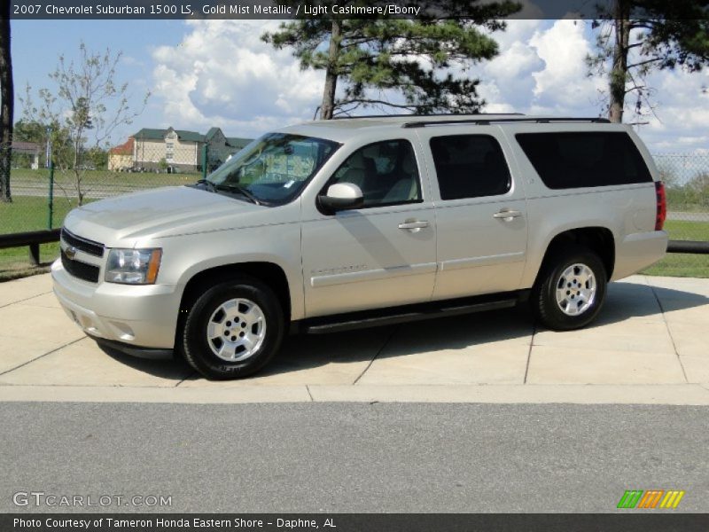 Gold Mist Metallic / Light Cashmere/Ebony 2007 Chevrolet Suburban 1500 LS