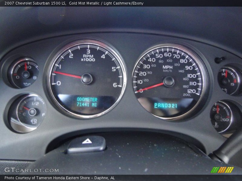 Gold Mist Metallic / Light Cashmere/Ebony 2007 Chevrolet Suburban 1500 LS