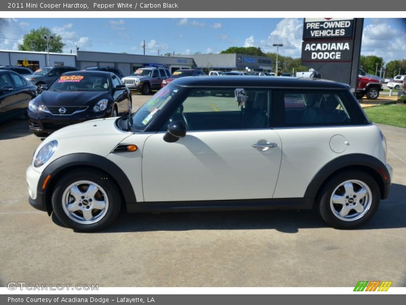 Pepper White / Carbon Black 2011 Mini Cooper Hardtop