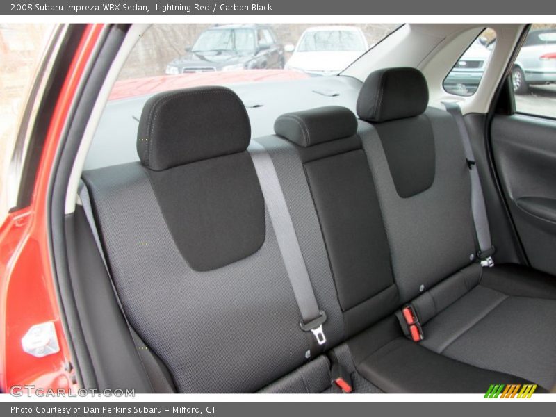 Lightning Red / Carbon Black 2008 Subaru Impreza WRX Sedan