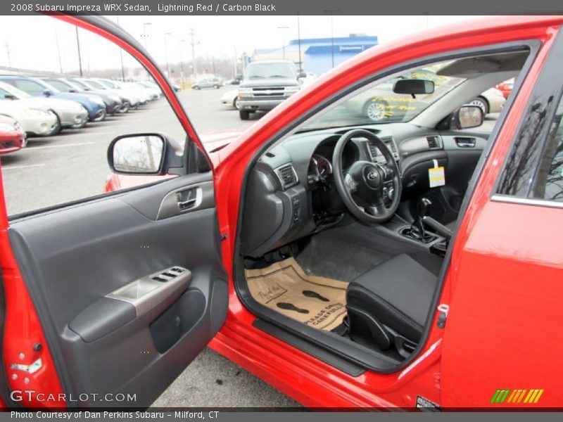  2008 Impreza WRX Sedan Carbon Black Interior
