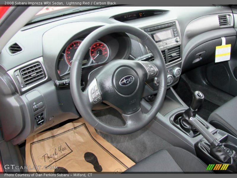  2008 Impreza WRX Sedan Carbon Black Interior