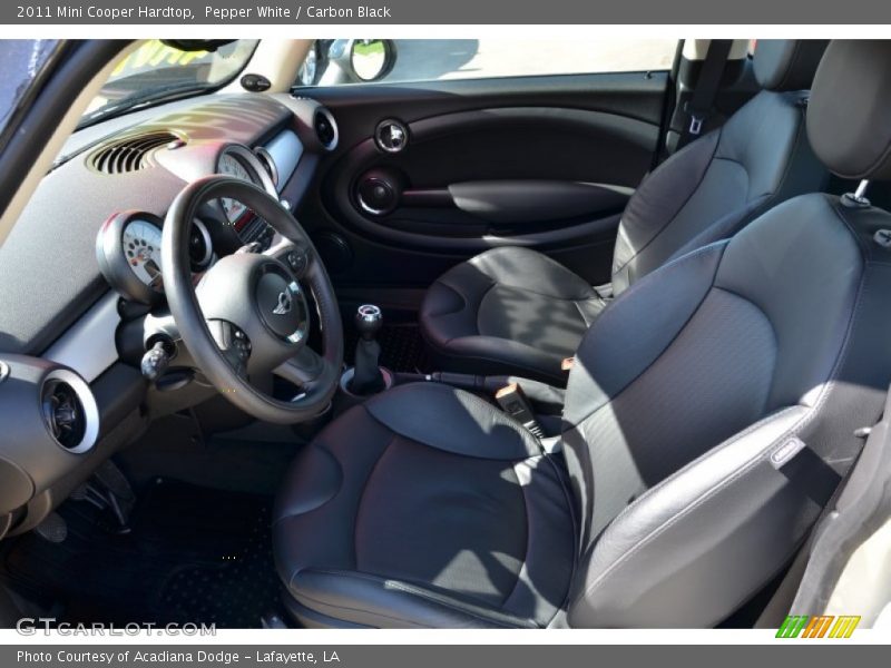 Pepper White / Carbon Black 2011 Mini Cooper Hardtop