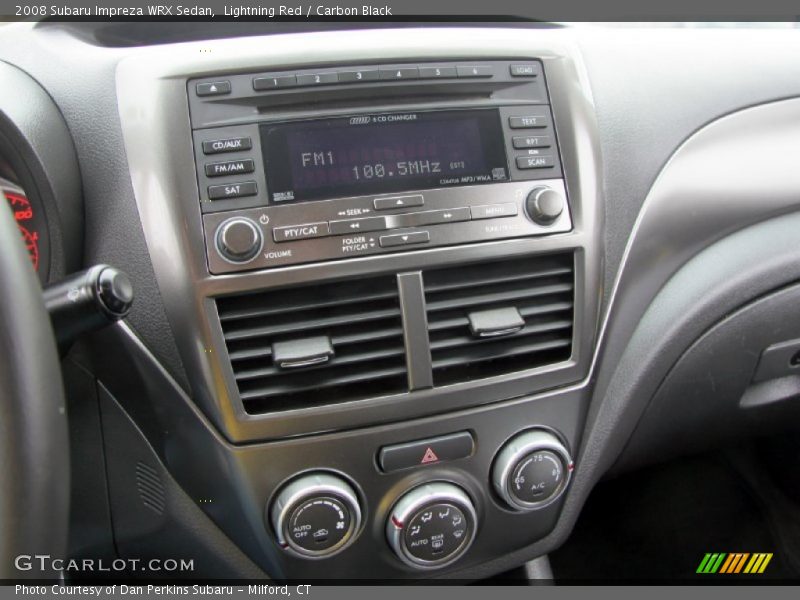 Controls of 2008 Impreza WRX Sedan