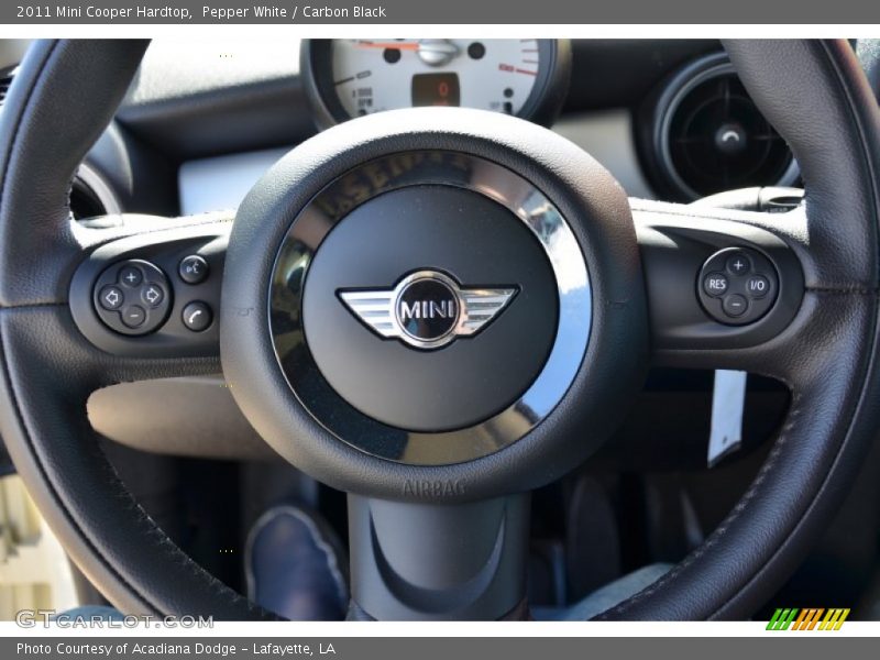 Pepper White / Carbon Black 2011 Mini Cooper Hardtop