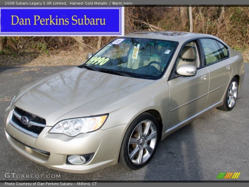 Harvest Gold Metallic / Warm Ivory 2008 Subaru Legacy 3.0R Limited