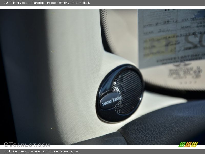 Pepper White / Carbon Black 2011 Mini Cooper Hardtop