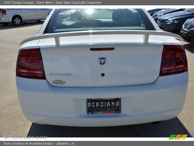 Stone White / Dark Slate Gray/Light Graystone 2007 Dodge Charger