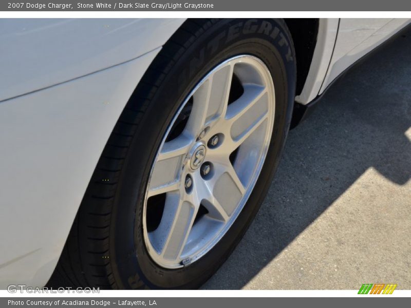 Stone White / Dark Slate Gray/Light Graystone 2007 Dodge Charger