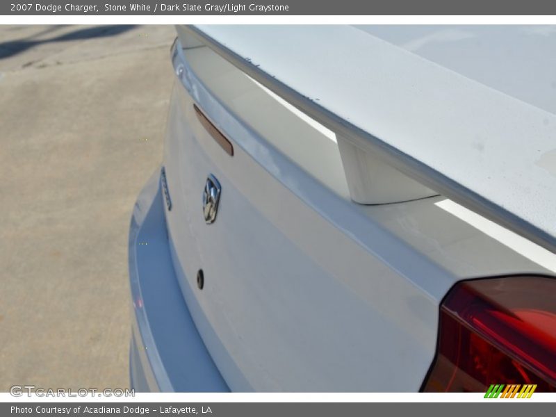 Stone White / Dark Slate Gray/Light Graystone 2007 Dodge Charger