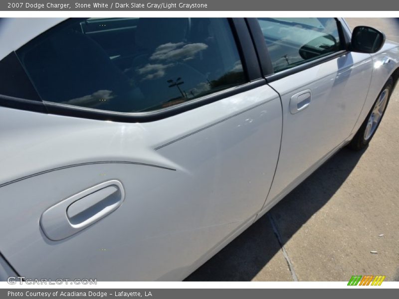 Stone White / Dark Slate Gray/Light Graystone 2007 Dodge Charger