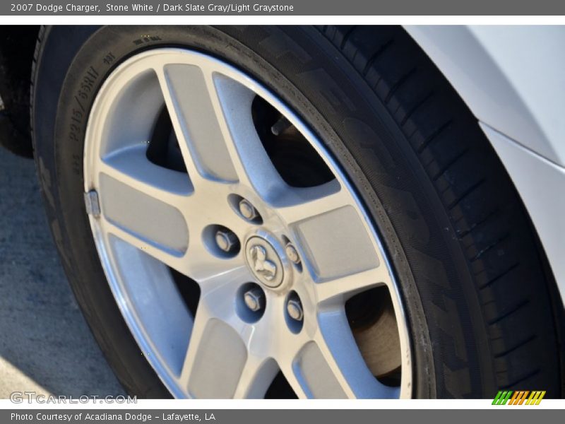 Stone White / Dark Slate Gray/Light Graystone 2007 Dodge Charger