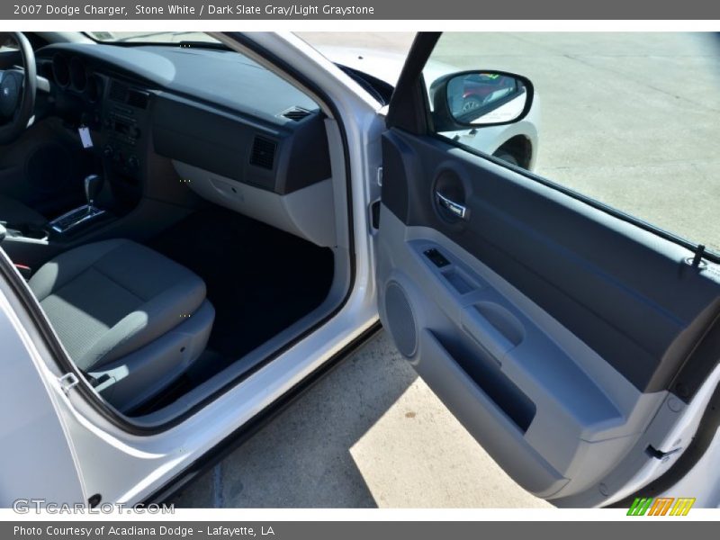 Stone White / Dark Slate Gray/Light Graystone 2007 Dodge Charger