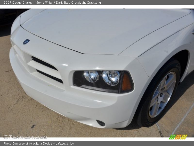Stone White / Dark Slate Gray/Light Graystone 2007 Dodge Charger