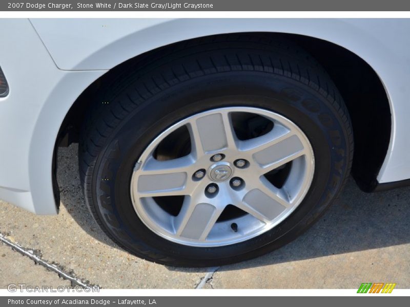 Stone White / Dark Slate Gray/Light Graystone 2007 Dodge Charger