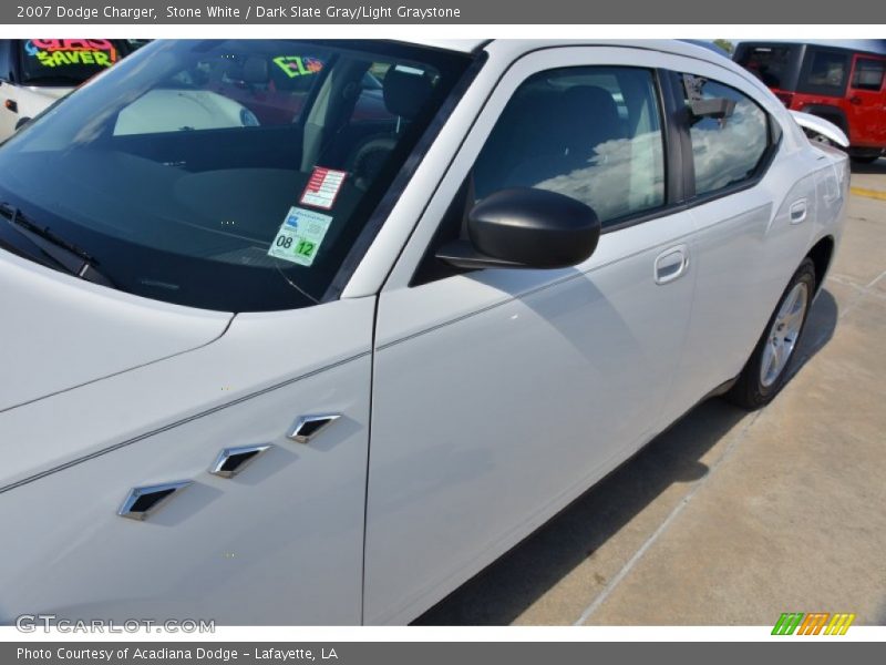 Stone White / Dark Slate Gray/Light Graystone 2007 Dodge Charger