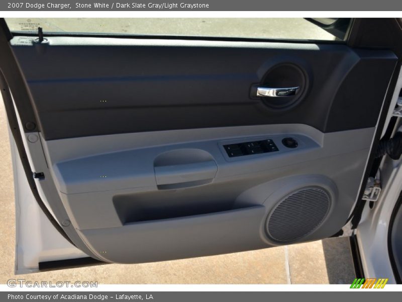 Stone White / Dark Slate Gray/Light Graystone 2007 Dodge Charger