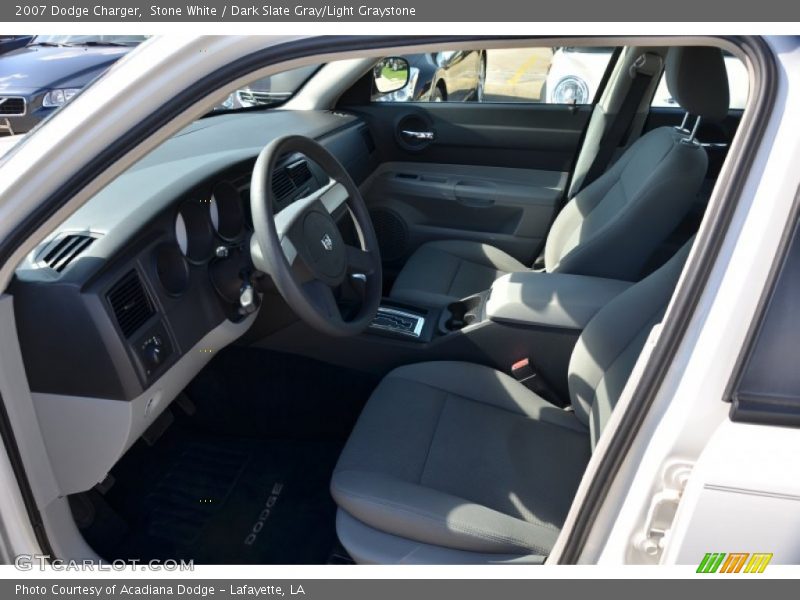 Stone White / Dark Slate Gray/Light Graystone 2007 Dodge Charger