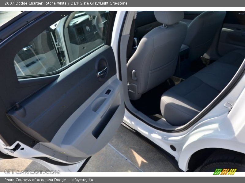Stone White / Dark Slate Gray/Light Graystone 2007 Dodge Charger