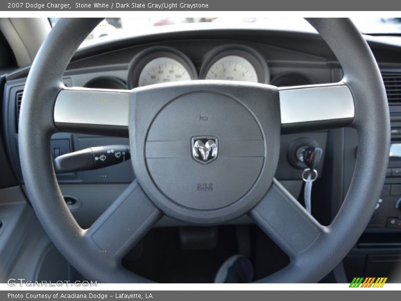 Stone White / Dark Slate Gray/Light Graystone 2007 Dodge Charger