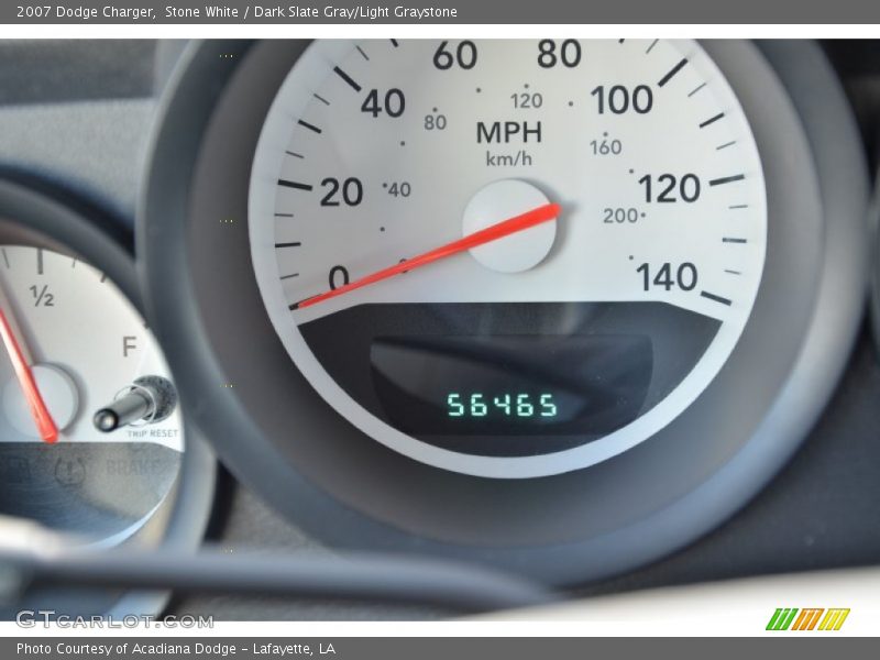 Stone White / Dark Slate Gray/Light Graystone 2007 Dodge Charger