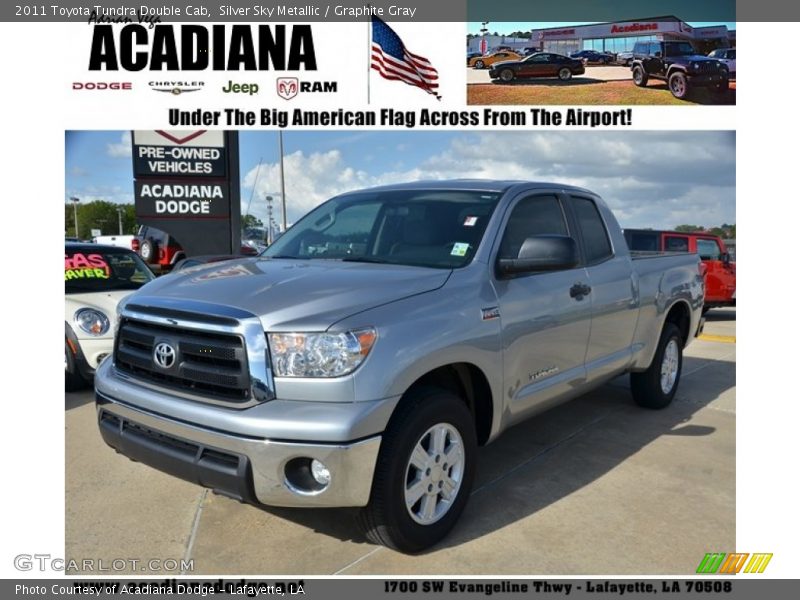 Silver Sky Metallic / Graphite Gray 2011 Toyota Tundra Double Cab