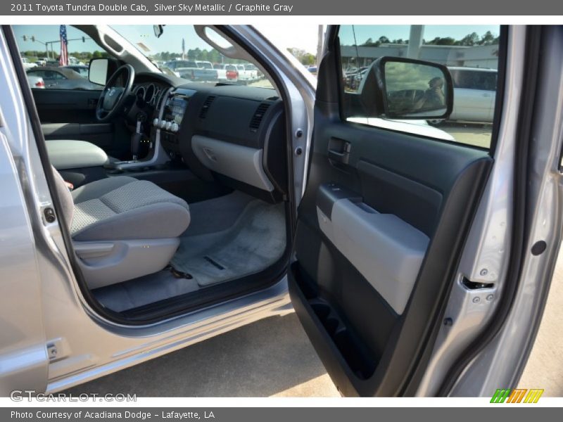 Silver Sky Metallic / Graphite Gray 2011 Toyota Tundra Double Cab