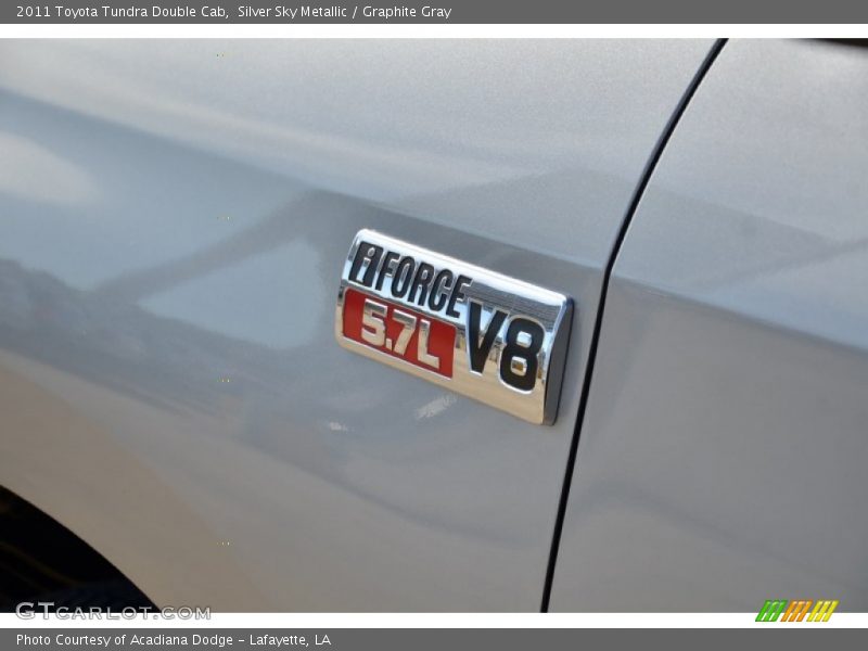Silver Sky Metallic / Graphite Gray 2011 Toyota Tundra Double Cab