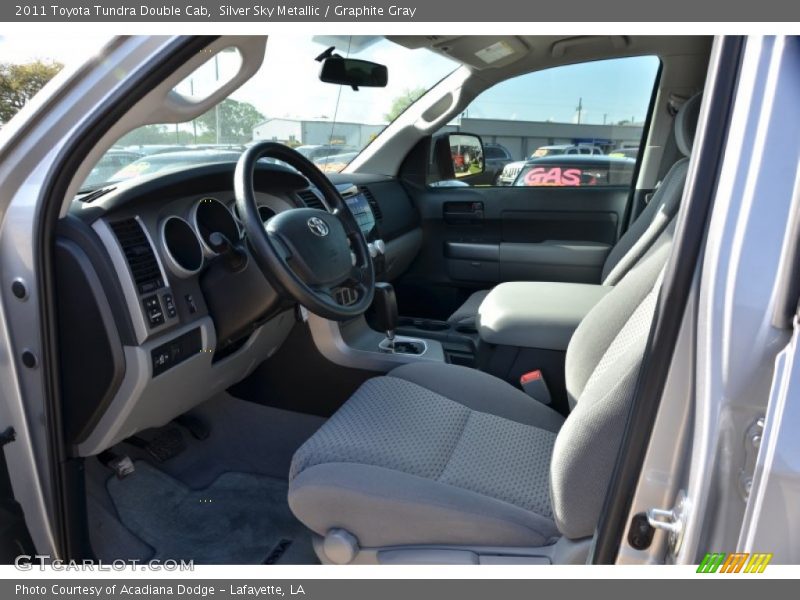 Silver Sky Metallic / Graphite Gray 2011 Toyota Tundra Double Cab