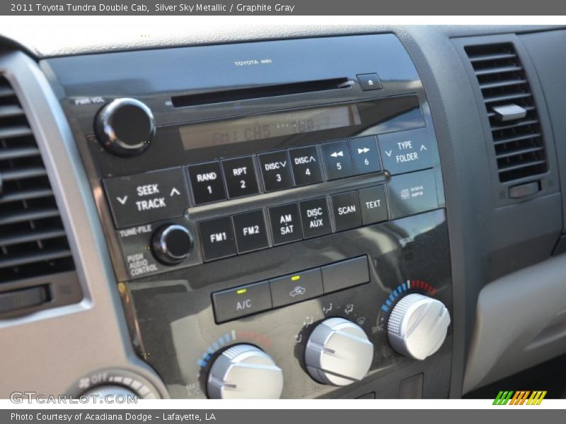 Silver Sky Metallic / Graphite Gray 2011 Toyota Tundra Double Cab