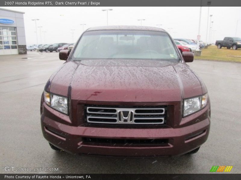 Dark Cherry Pearl / Beige 2007 Honda Ridgeline RTS