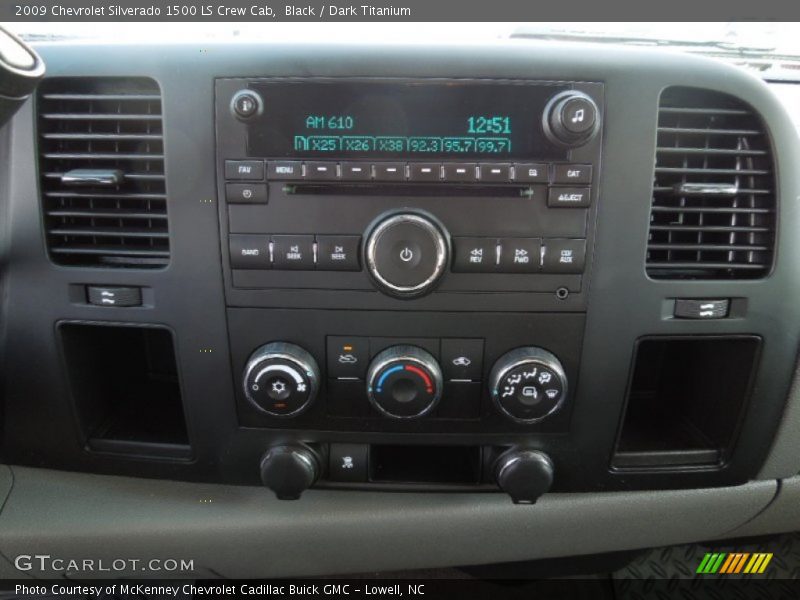 Black / Dark Titanium 2009 Chevrolet Silverado 1500 LS Crew Cab