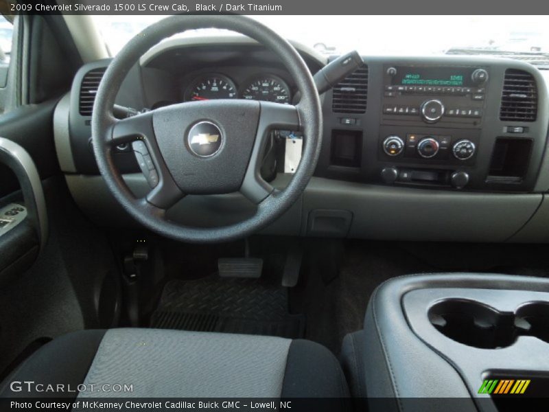 Black / Dark Titanium 2009 Chevrolet Silverado 1500 LS Crew Cab